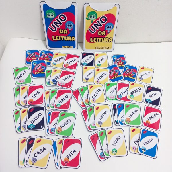 Uno da Leitura com Tema Divertidamente – Jogo Educativo para Desenvolver a Leitura - Imagem 5