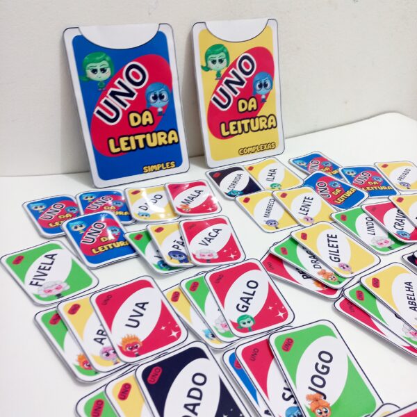 Uno da Leitura com Tema Divertidamente – Jogo Educativo para Desenvolver a Leitura - Imagem 6