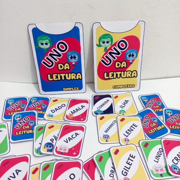 Uno da Leitura com Tema Divertidamente – Jogo Educativo para Desenvolver a Leitura - Imagem 10