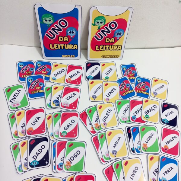 Uno da Leitura com Tema Divertidamente – Jogo Educativo para Desenvolver a Leitura - Imagem 9