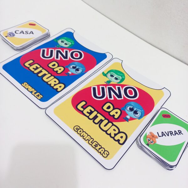 Uno da Leitura com Tema Divertidamente – Jogo Educativo para Desenvolver a Leitura - Imagem 4