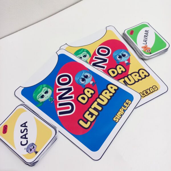 Uno da Leitura com Tema Divertidamente – Jogo Educativo para Desenvolver a Leitura - Imagem 7