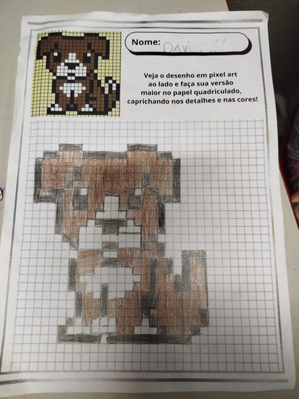Atividades de Pixel Art para Desenvolver Foco e Coordenação – Material PDF com Vários Níveis - Imagem 2