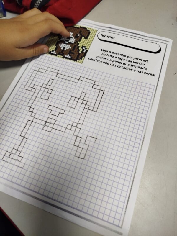 Atividades de Pixel Art para Desenvolver Foco e Coordenação – Material PDF com Vários Níveis - Imagem 5