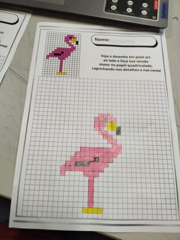 Atividades de Pixel Art para Desenvolver Foco e Coordenação – Material PDF com Vários Níveis - Imagem 6