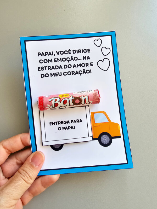 Cartão Surpresa com Docinho – Uma doçura de Caminhão para o Dia dos Pais - Imagem 3