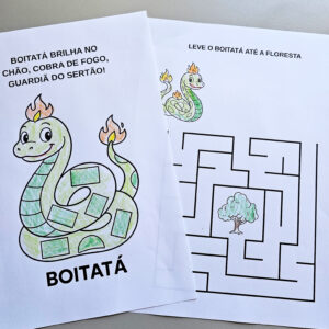 Boitatá em Ação – Atividades de Pintar do Folclore Brasileiro