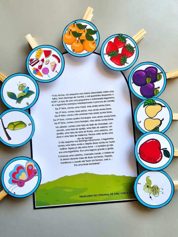 Kit Lagarta Comilona 3 em 1 – Atividades Lúdicas em PDF - Imagem 4