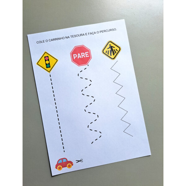 Percurso do Carrinho – Atividade em PDF para Semana do Trânsito - Imagem 2