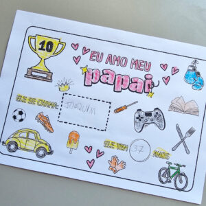 Folha de Atividade "Eu amo meu papai" (PDF)