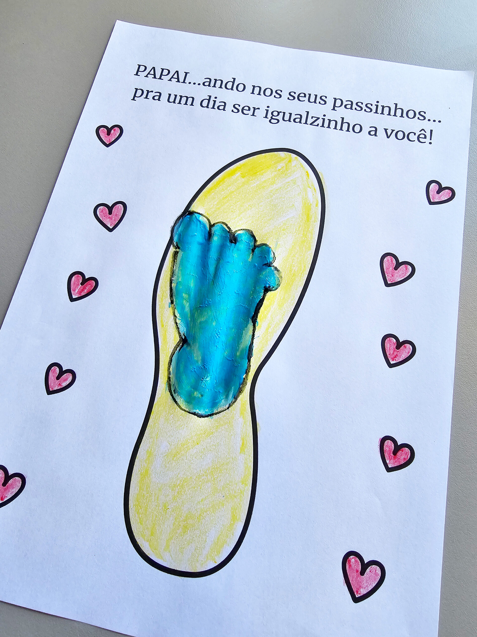 PASSOS DO PAPAI - ATIVIDADE DIA DOS PAIS