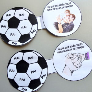 Alternative view of CARTÃO DIA DOS PAIS - PAPAI BATE UM BOLÃO