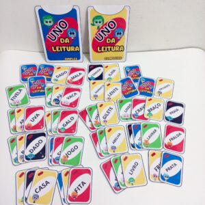 Uno da Leitura com Tema Divertidamente – Jogo Educativo para Desenvolver a Leitura