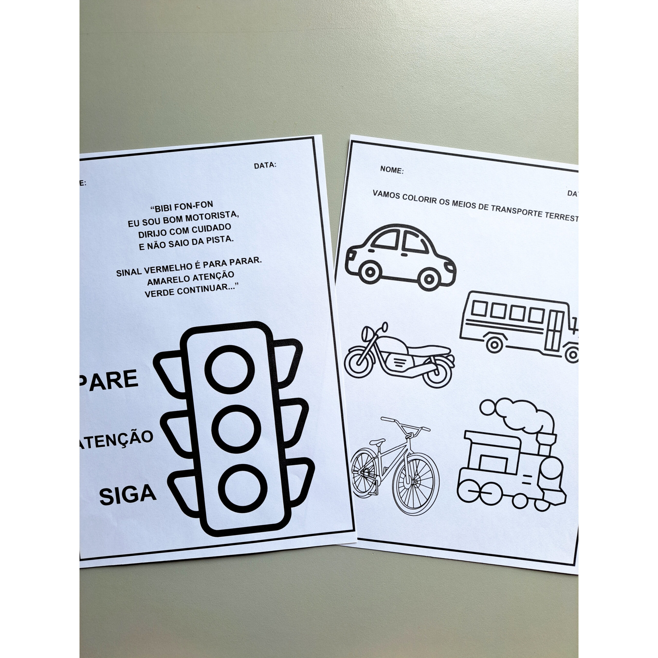 Atividades Semana do Trânsito em PDF – 8 páginas prontas para imprimir