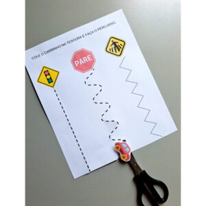 Percurso do Carrinho – Atividade em PDF para Semana do Trânsito