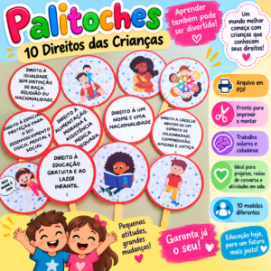 Palitoche – 10 Direitos das Crianças (PDF)- Dia das crianças