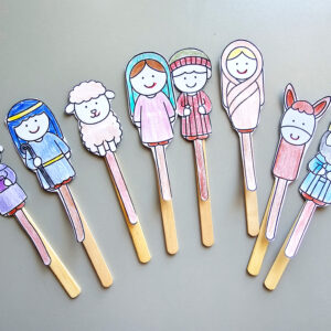 Palitoches Nascimento de Jesus – Atividade Natalina para Imprimir (PDF)