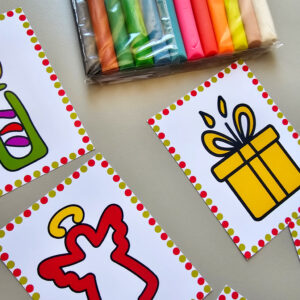 Símbolos Natalinos com Massinha – Atividade Natalina para Imprimir (PDF)