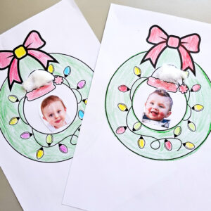 Folhinha Guirlanda Natalina – Atividade para Personalizar com Foto