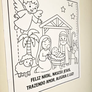 Alternative view of Painel Natalino para Colorir – 3x3 (PDF)