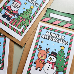 Capas Natalinas para Envelopes | PDF Pronto para Imprimir
