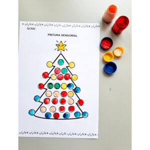 Alternative view of Pintura Sensorial de Natal – Atividade Lúdica para Imprimir (PDF)