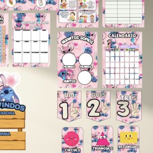 Alternative view of Kit Sala de Aula – Stitch & Angel | Aprender com Diversão e Ternura