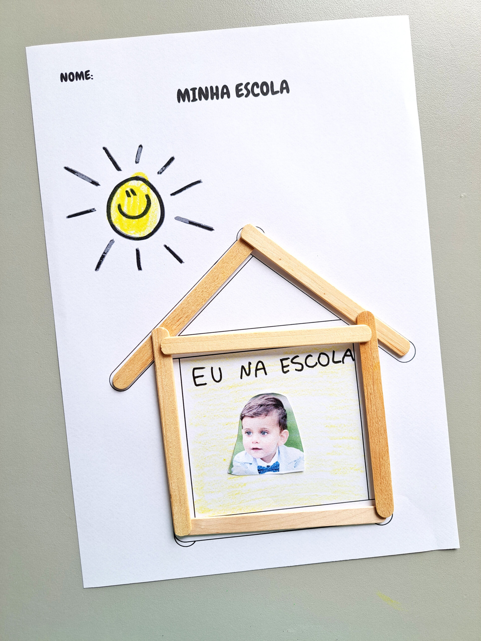 Escola de Palito – Atividade Criativa Dia da Escola (PDF)