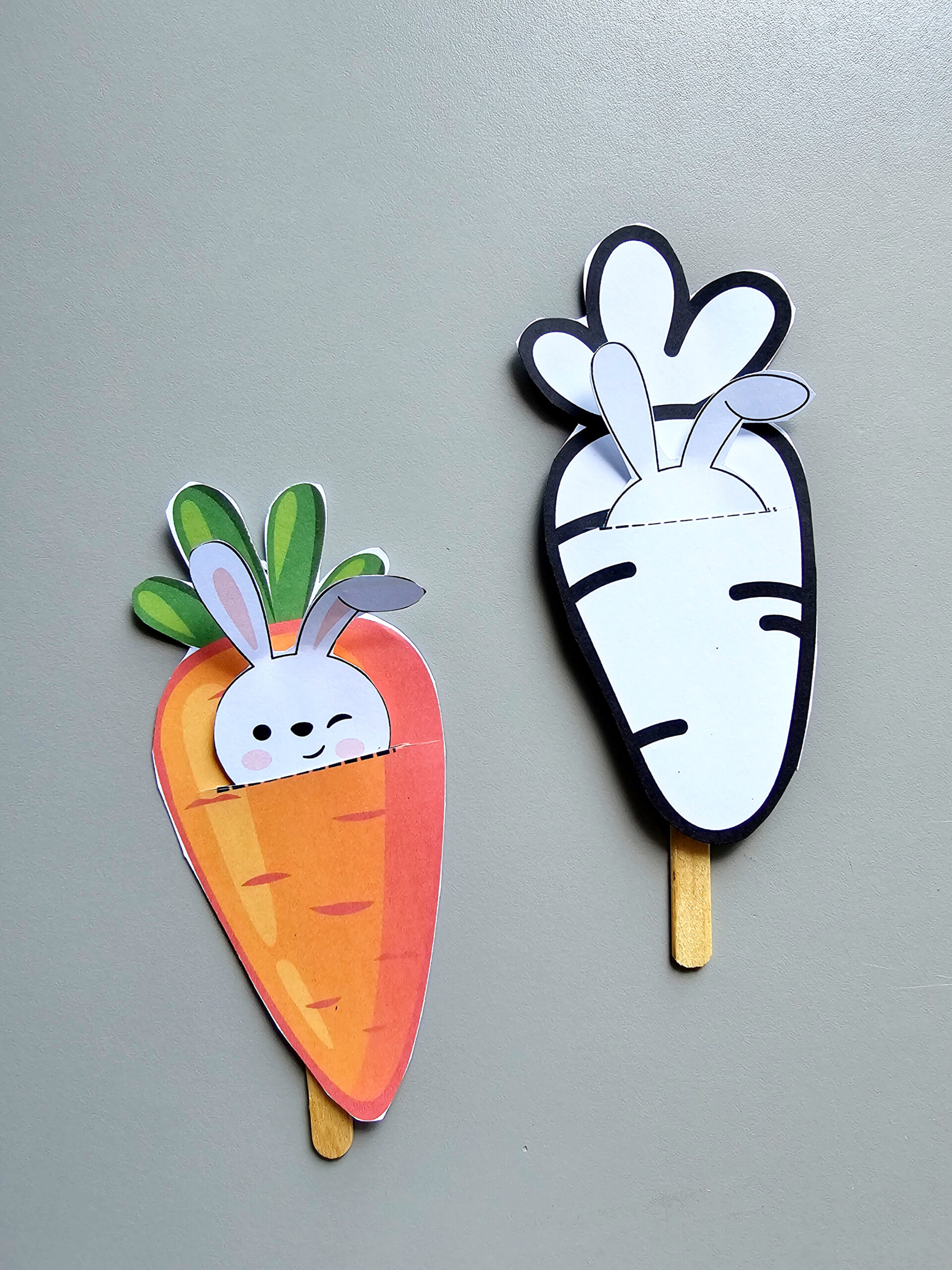 Coelhinho na Cenoura – Atividade Divertida para Pintar, Recortar e Brincar (PDF) - Imagem 3