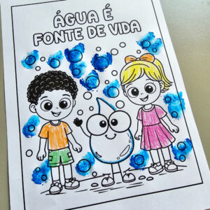 Alternative view of A Água é Fonte da Vida – Desenho para Colorir