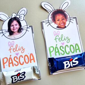 Cartão Lembrancinha de Páscoa Personalizado com Foto – Doce e Cheio de Significado (PDF)