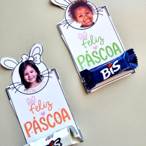 Alternative view of Cartão Lembrancinha de Páscoa Personalizado com Foto – Doce e Cheio de Significado (PDF)