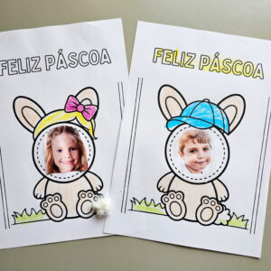 Alternative view of Rostinho do Coelhinho da Páscoa- Material em PDF