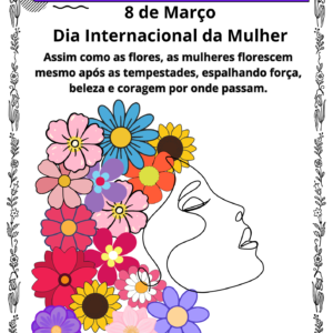 Alternative view of Cabelo de Flores – Atividade Especial para o Dia Internacional da Mulher (8 de Março)