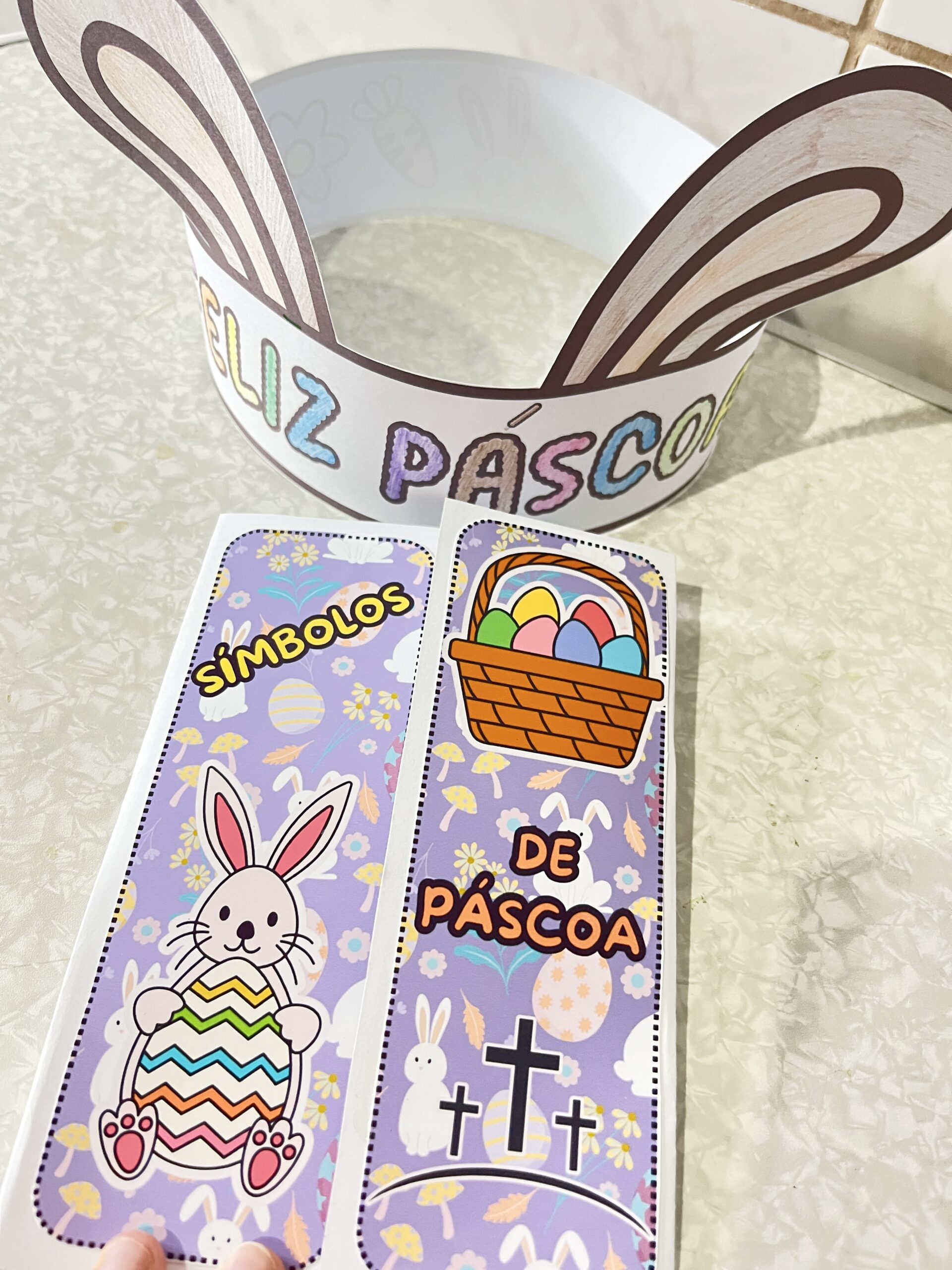 Flipbook de Páscoa Cristã em PDF | Atividade Interativa + Coroa de Coelhinho para Colorir - Imagem 8