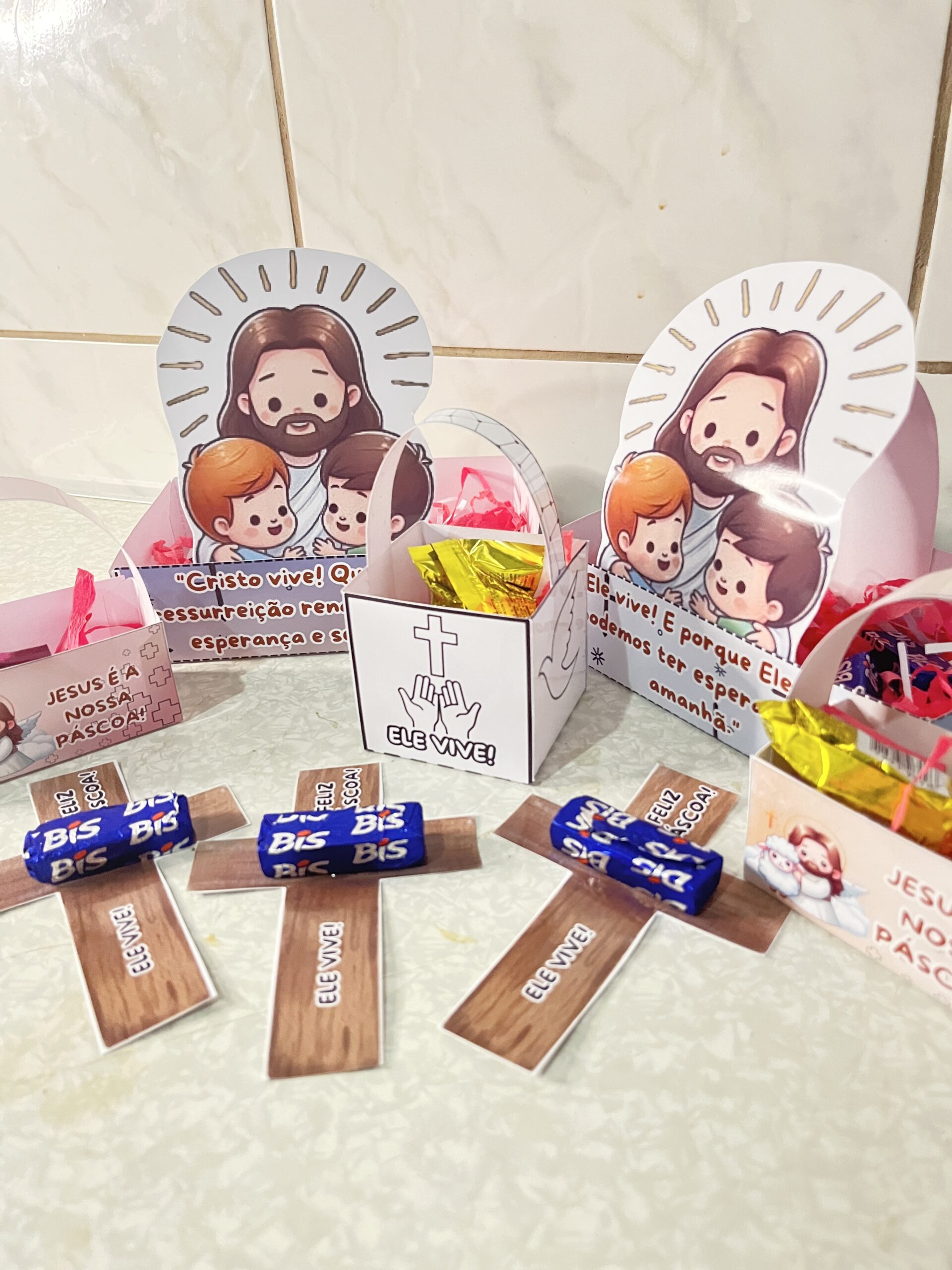 KIT LEMBRANCINHAS DE PÁSCOA CRISTÃ – EDUCAR COM FÉ E AMOR!