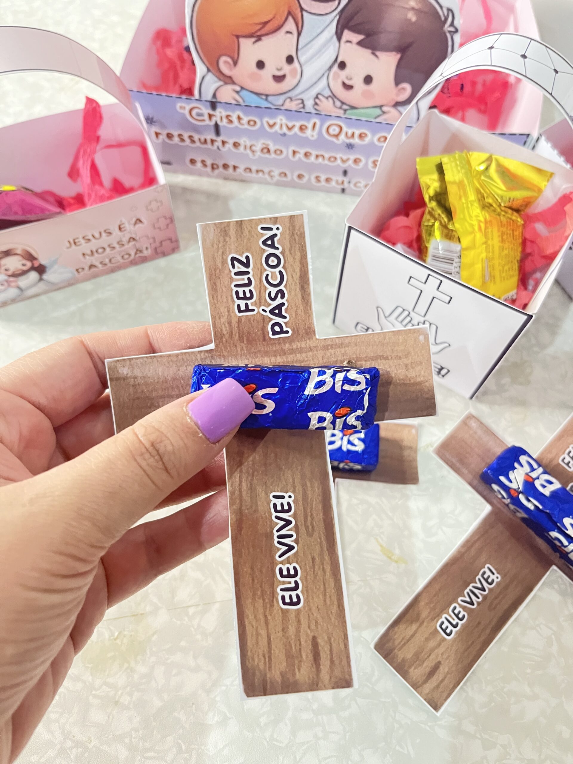 KIT LEMBRANCINHAS DE PÁSCOA CRISTÃ – EDUCAR COM FÉ E AMOR! - Imagem 4