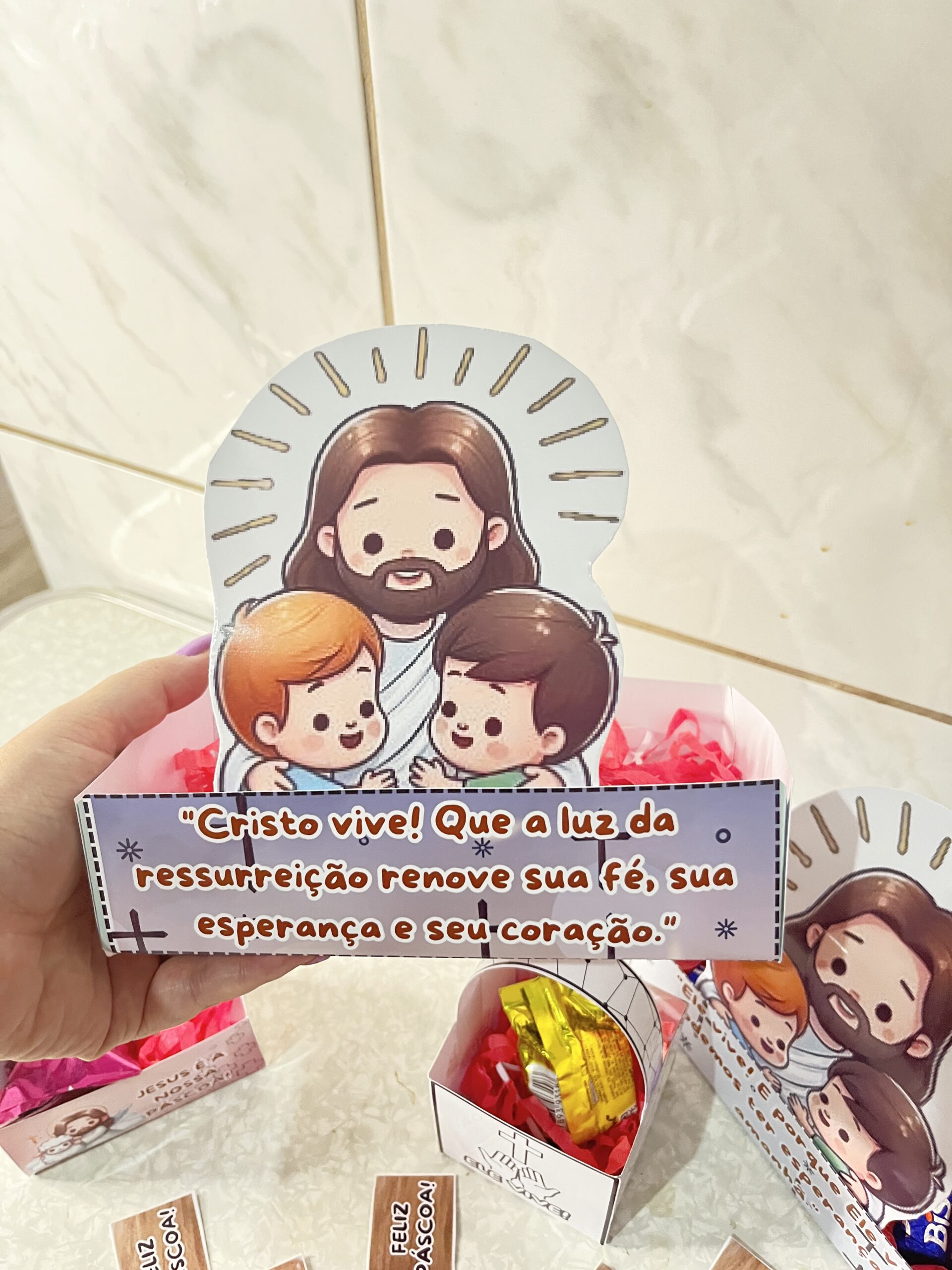 KIT LEMBRANCINHAS DE PÁSCOA CRISTÃ – EDUCAR COM FÉ E AMOR! - Imagem 5