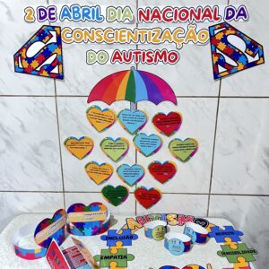 Kit Dia do Autismo – Painel + Atividades de Conscientização (PDF Imprimível)
