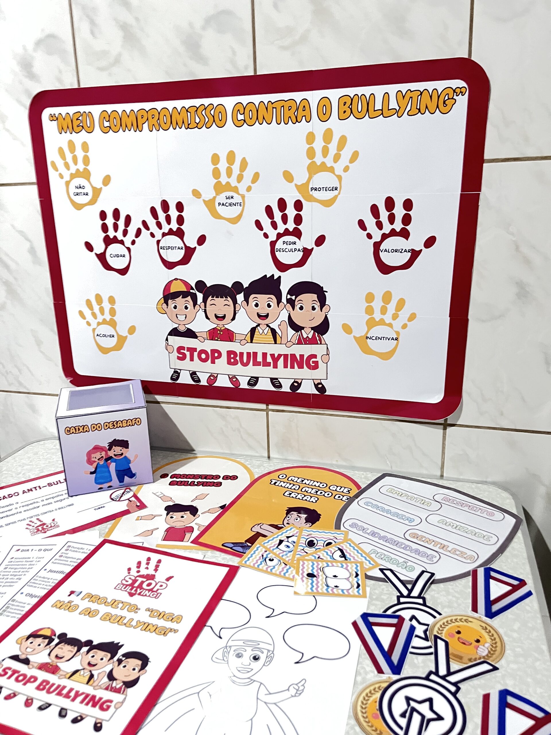 PROJETO COMPLETO: DIGA NÃO AO BULLYING!+20 Recursos Prontos | 5 Aulas | Atividades Interativas para Transformar sua Sala - Imagem 3