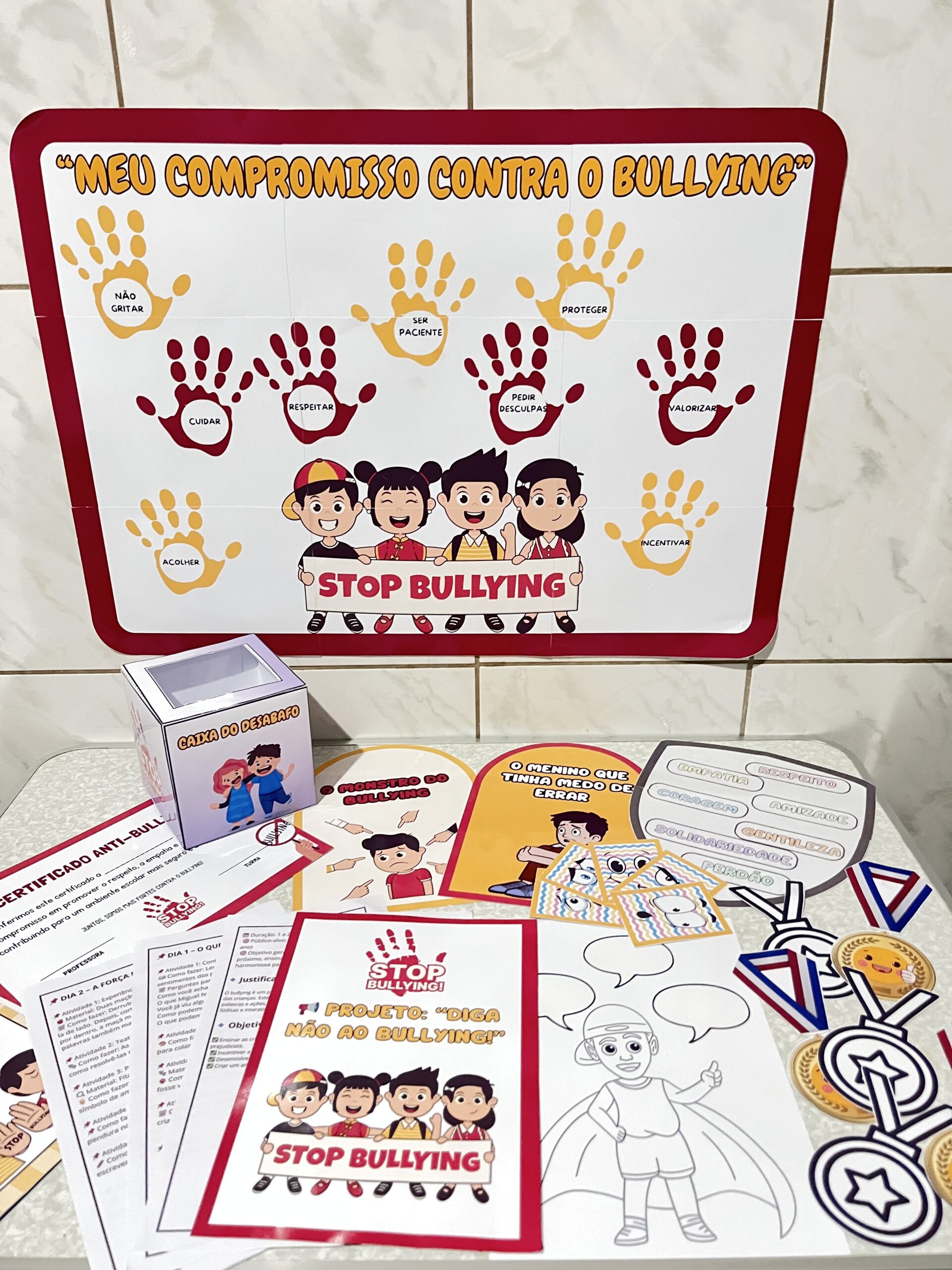 PROJETO COMPLETO: DIGA NÃO AO BULLYING!+20 Recursos Prontos | 5 Aulas | Atividades Interativas para Transformar sua Sala - Imagem 4