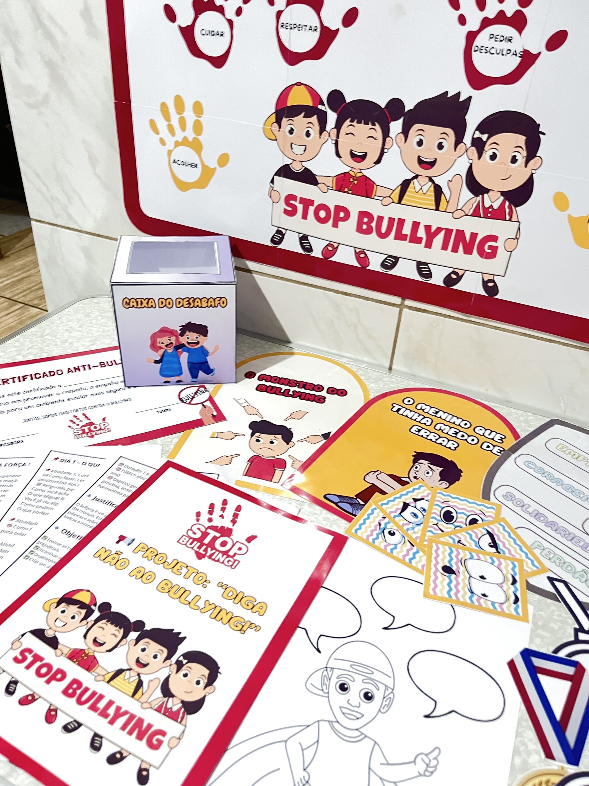 PROJETO COMPLETO: DIGA NÃO AO BULLYING!+20 Recursos Prontos | 5 Aulas | Atividades Interativas para Transformar sua Sala