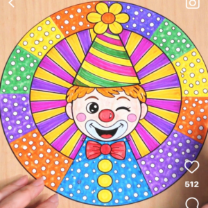 Palhaço Mola: Atividade de Recorte e Dobradura (PDF)