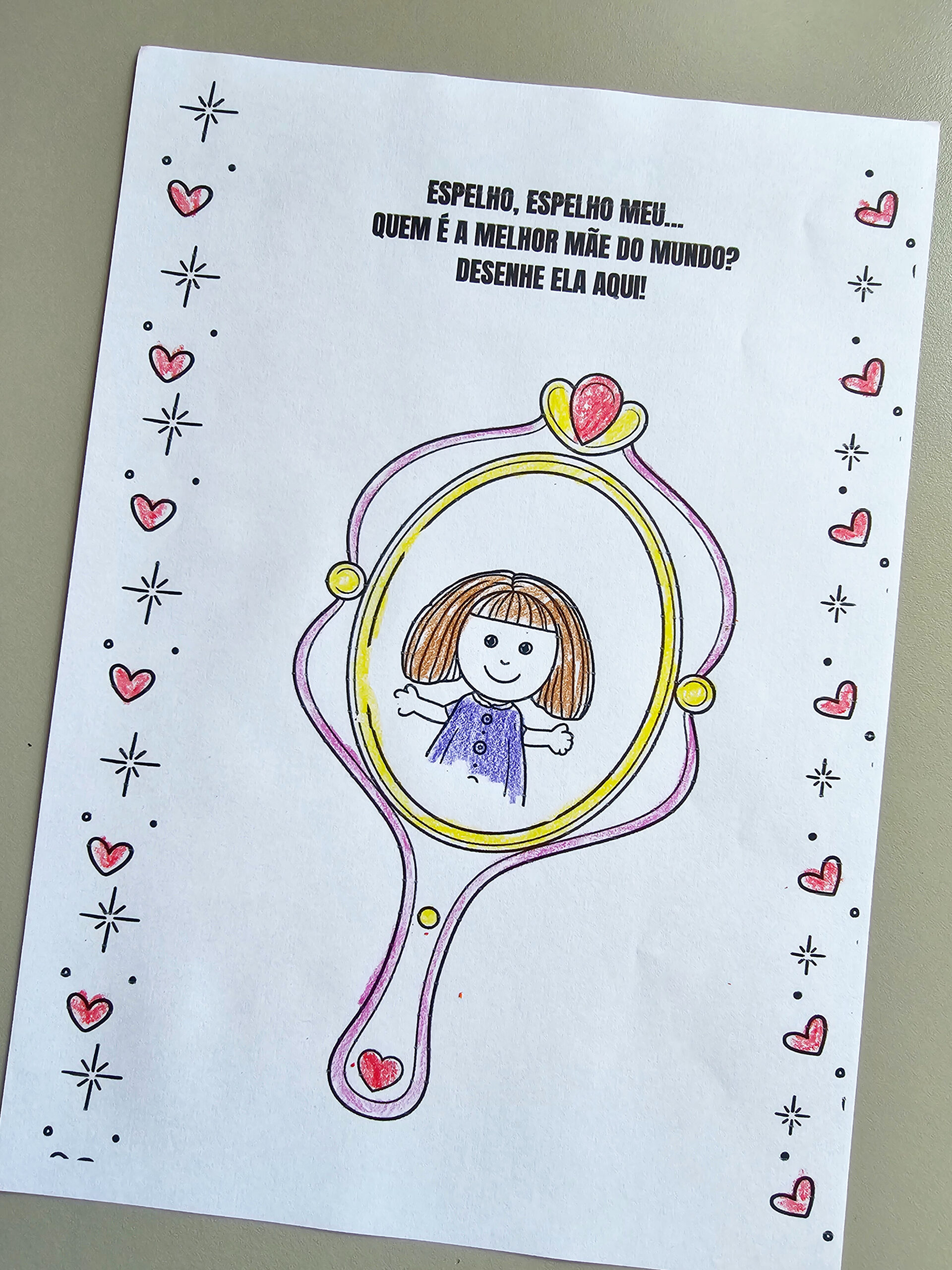 Espelho, Espelho Meu da Mamãe – Atividade em PDF | Dia das Mães