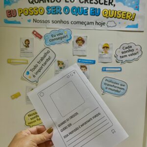 Mural Interativo “Quando Eu Crescer” – Dia do Trabalhador