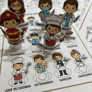 Dedoches das Profissões – Aprender Brincando de Forma Lúdica e Criativa