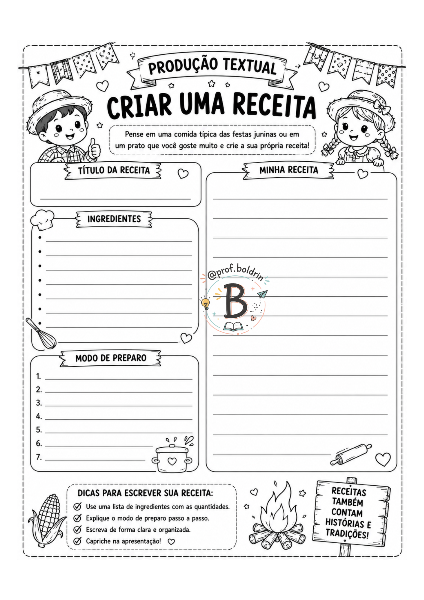 Gênero Textual: Receitas Juninas – Atividades Lúdicas para o Fundamental I - Imagem 12