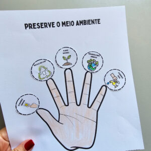 Alternative view of Mão da Preservação – Atividade Interativa de Meio Ambiente para Educação Infantil