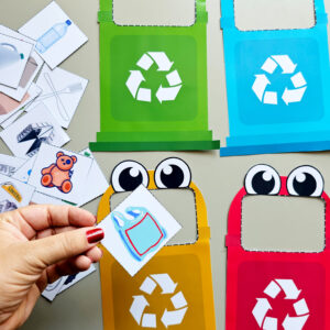 Alternative view of Lixeiras da Reciclagem Divertidas – Atividade Interativa de Coleta Seletiva para Educação Infantil