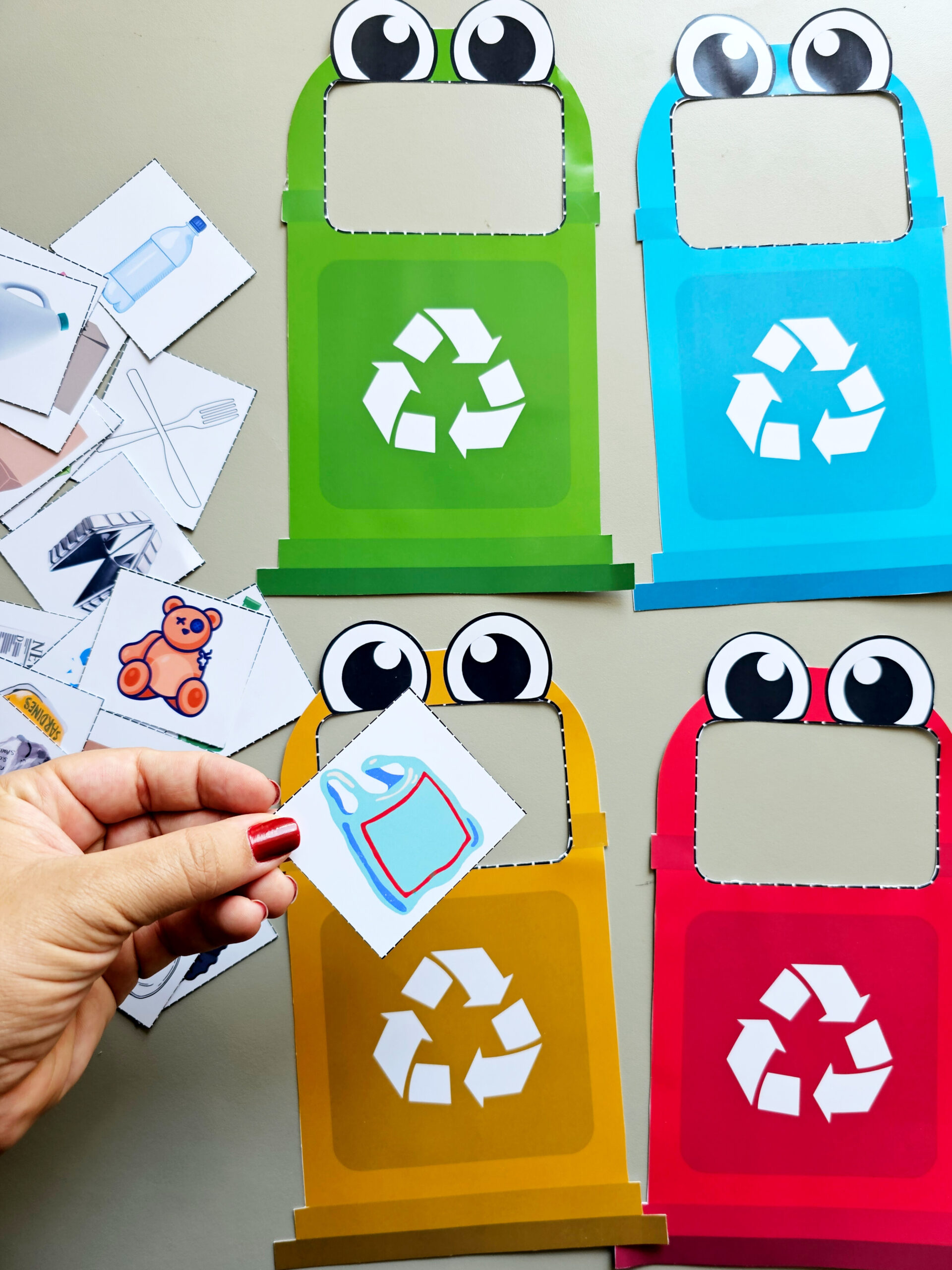 Lixeiras da Reciclagem Divertidas – Atividade Interativa de Coleta Seletiva para Educação Infantil - Imagem 2